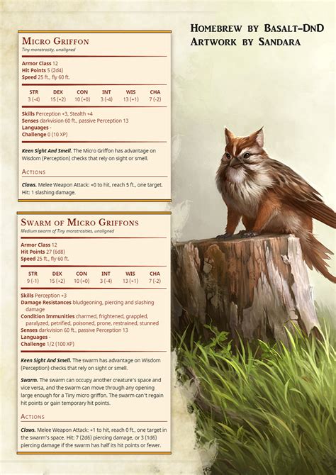 list of animals dnd 5e.